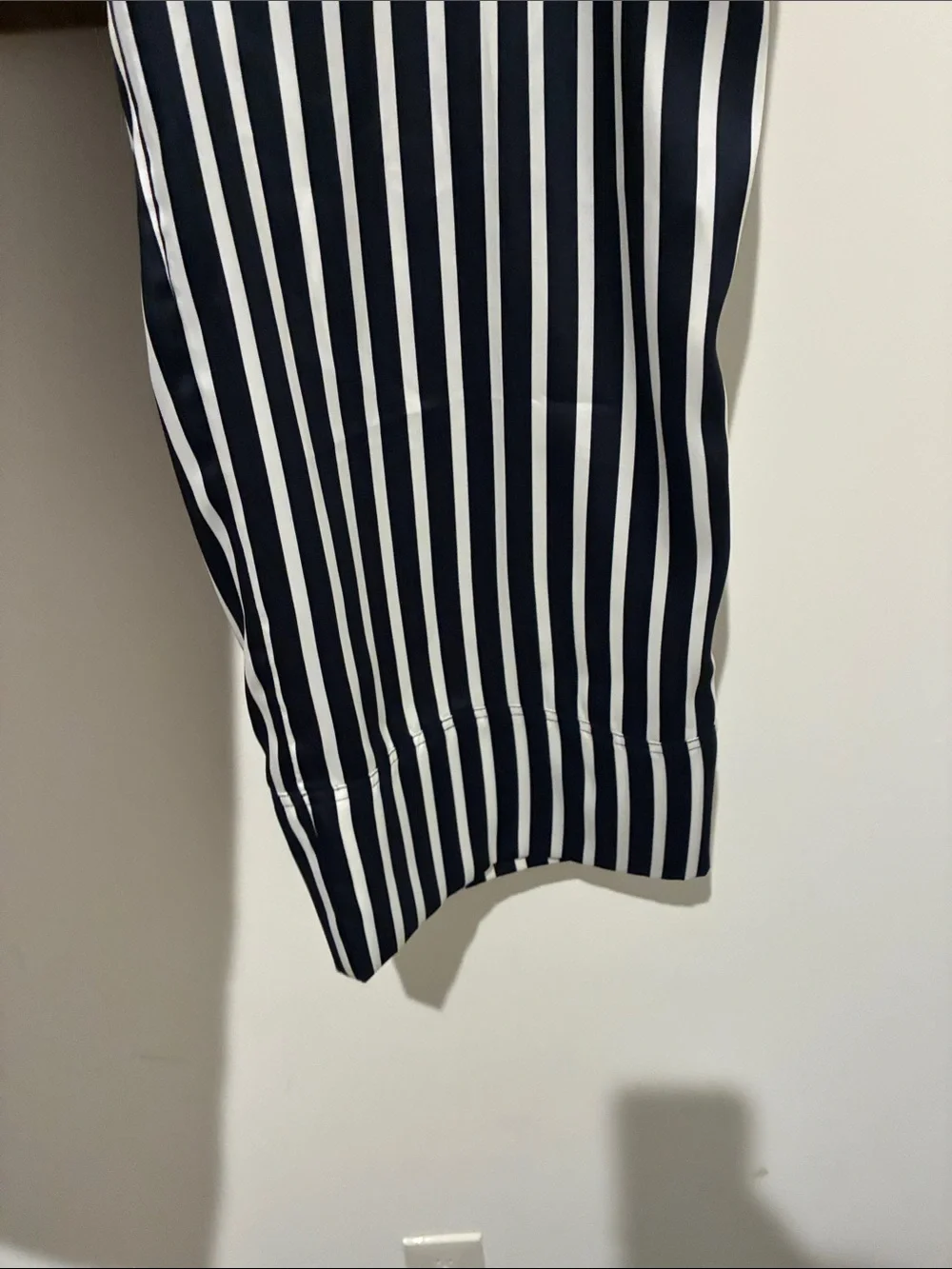 J. Crew Navy and White Vertical Stripe Pants